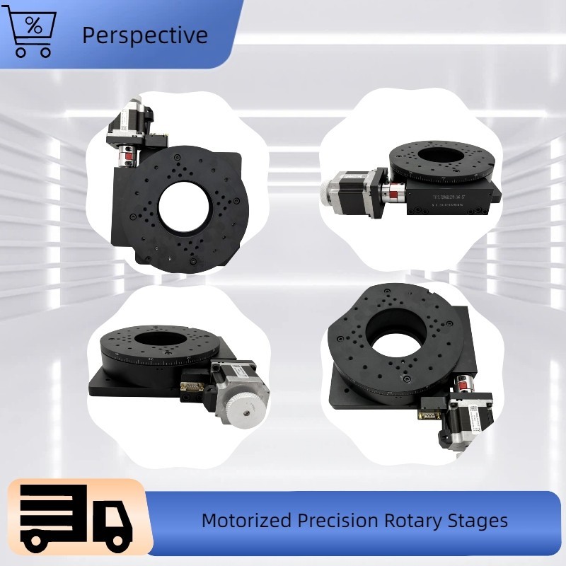 DC24V 2-Phase Motorized Precision Rotary Stages Lab Rotary Stages 180:1