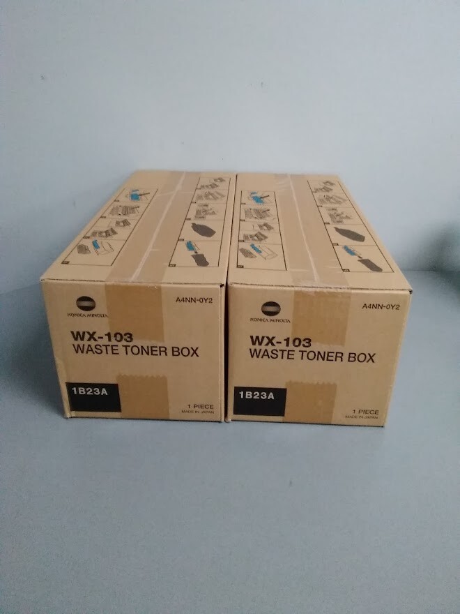 Konica Minolta WX-103 Waste Toner Box for bizhub 368 C658 Lot  of 2
