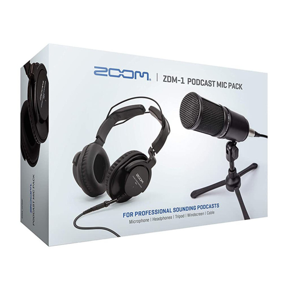 Zoom ZDM-1 Podcast Microphone Pack Accessory Bundle