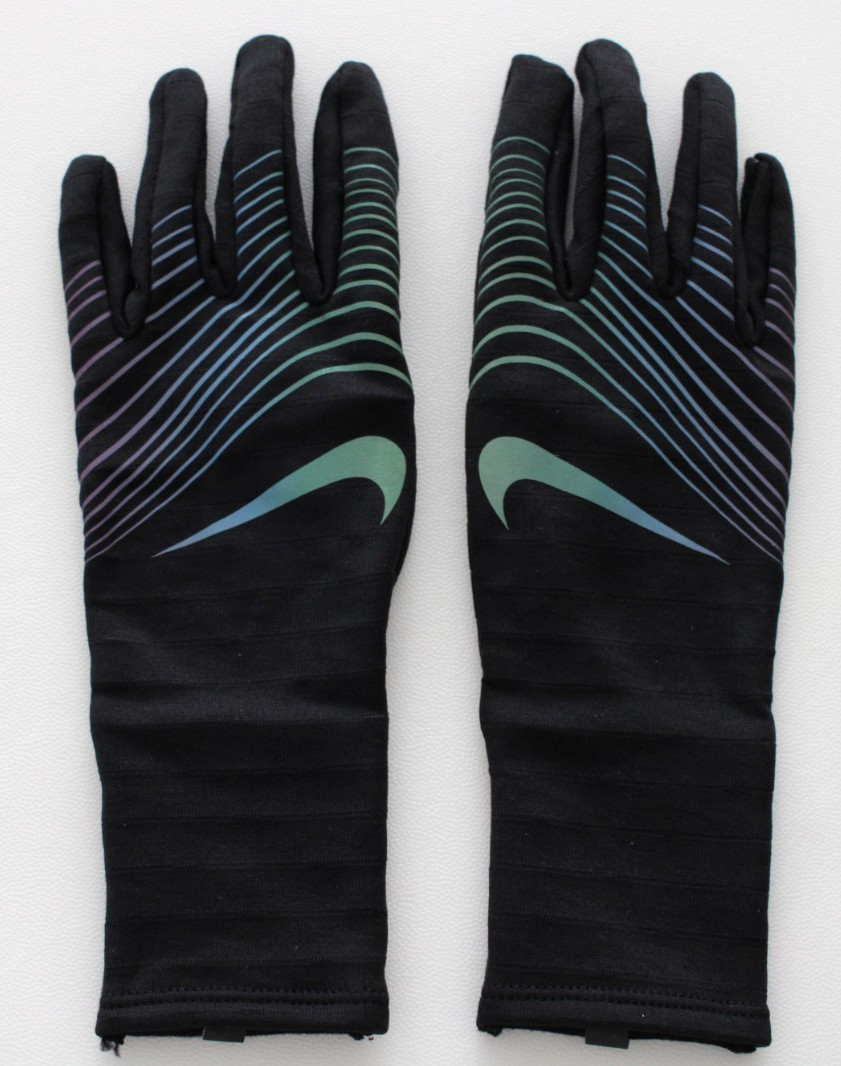 Nike Women's Sphere 4.0 Running Gloves Medium Black/Rainbow