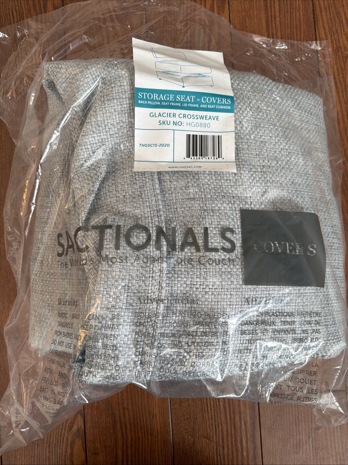 Sactional Glacier Crossweave Storage Seat Covers HG0880