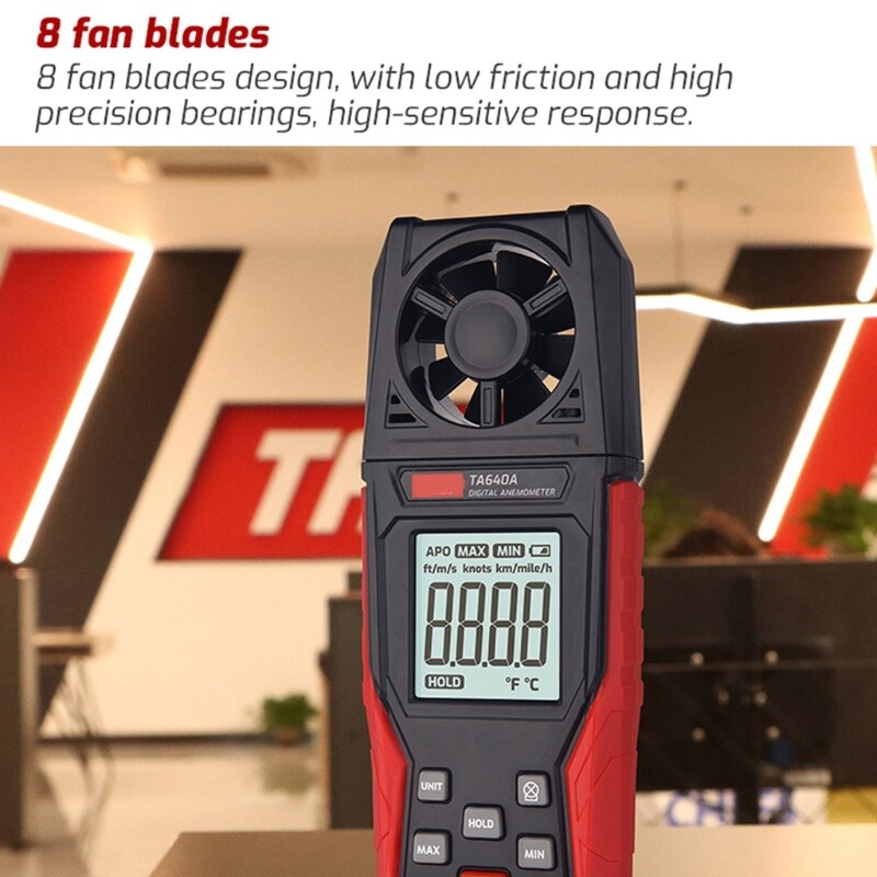 Small Digital Anemometer Handheld for Accurate Wind & Temperature