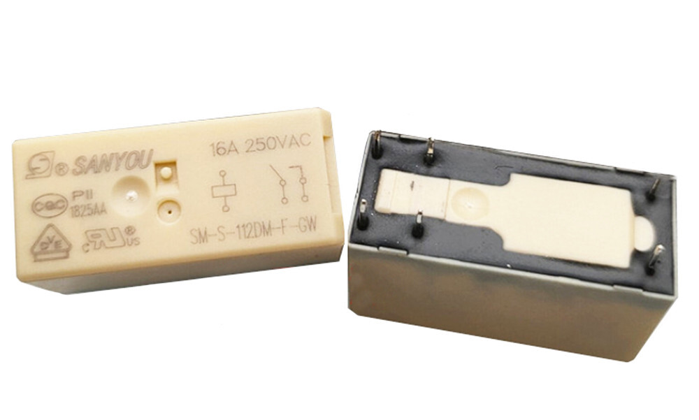1Pc SANYOU SM-S-112DM-F-GW SM-SH-112DM-GW  12VDC Power Relay 6Pins 16A 250VAC