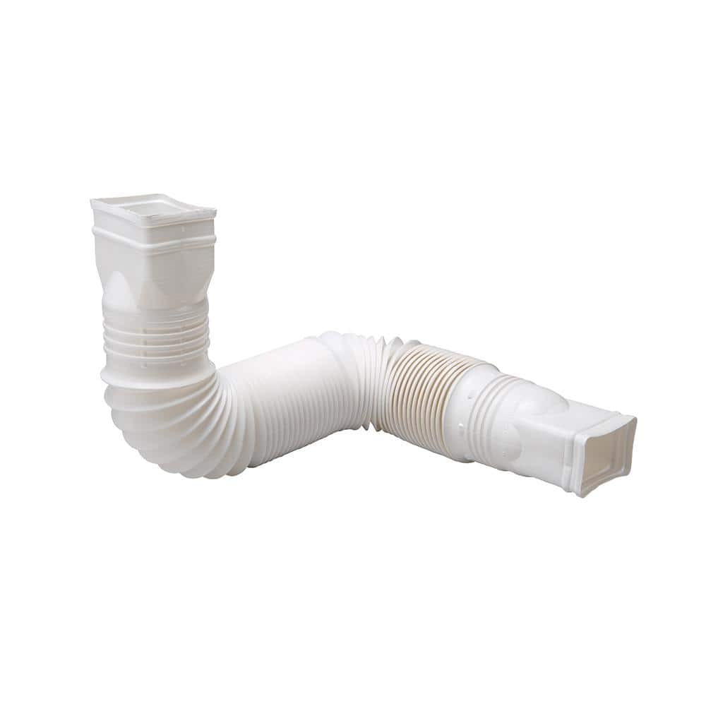 Amerimax Flex A Spout 55 in Flexible Gutter Downspout Extension Vinyl