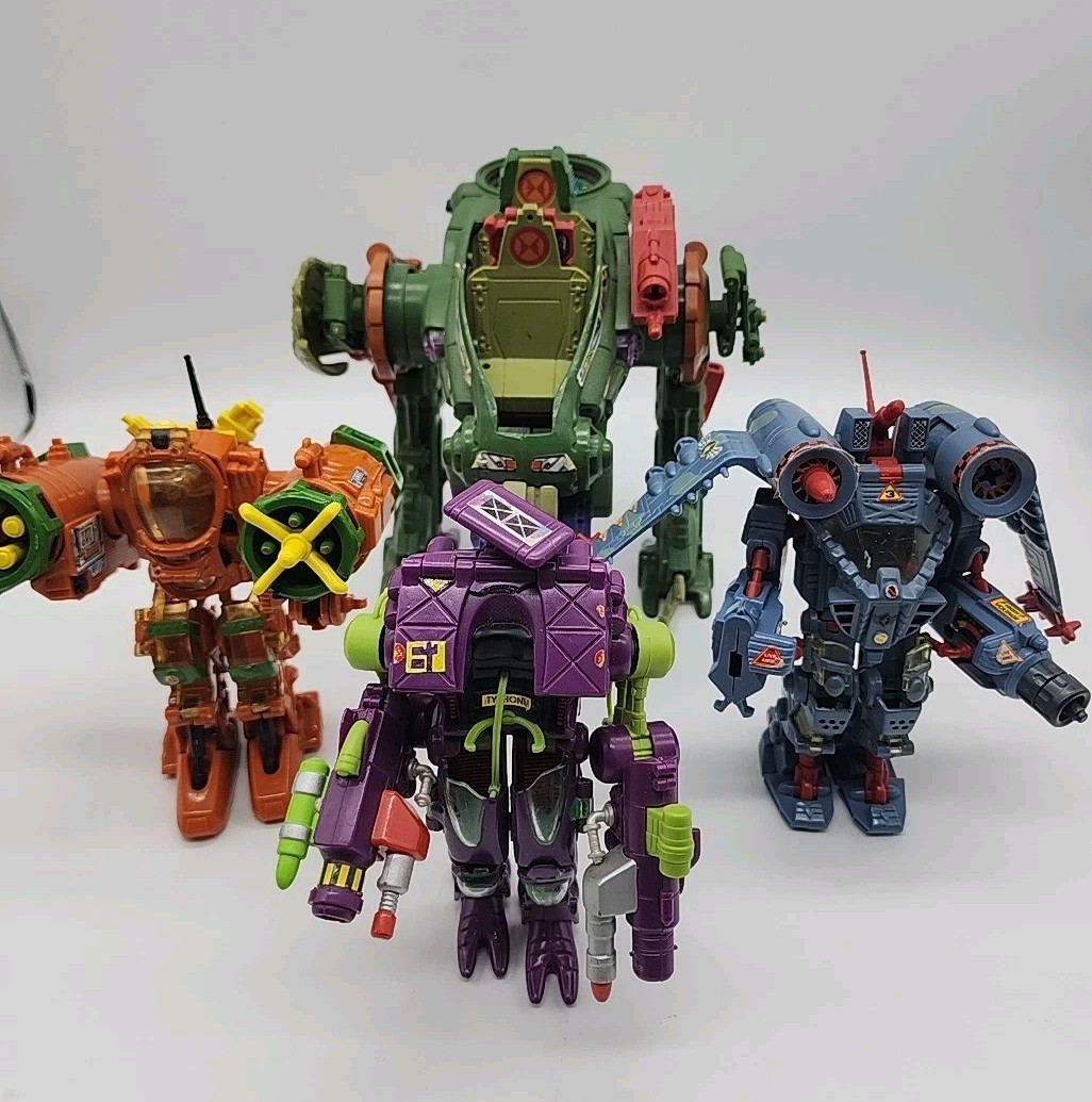 Lot Of 4 Vintage EXO SQUAD Figures robotech playmates JT MARSH