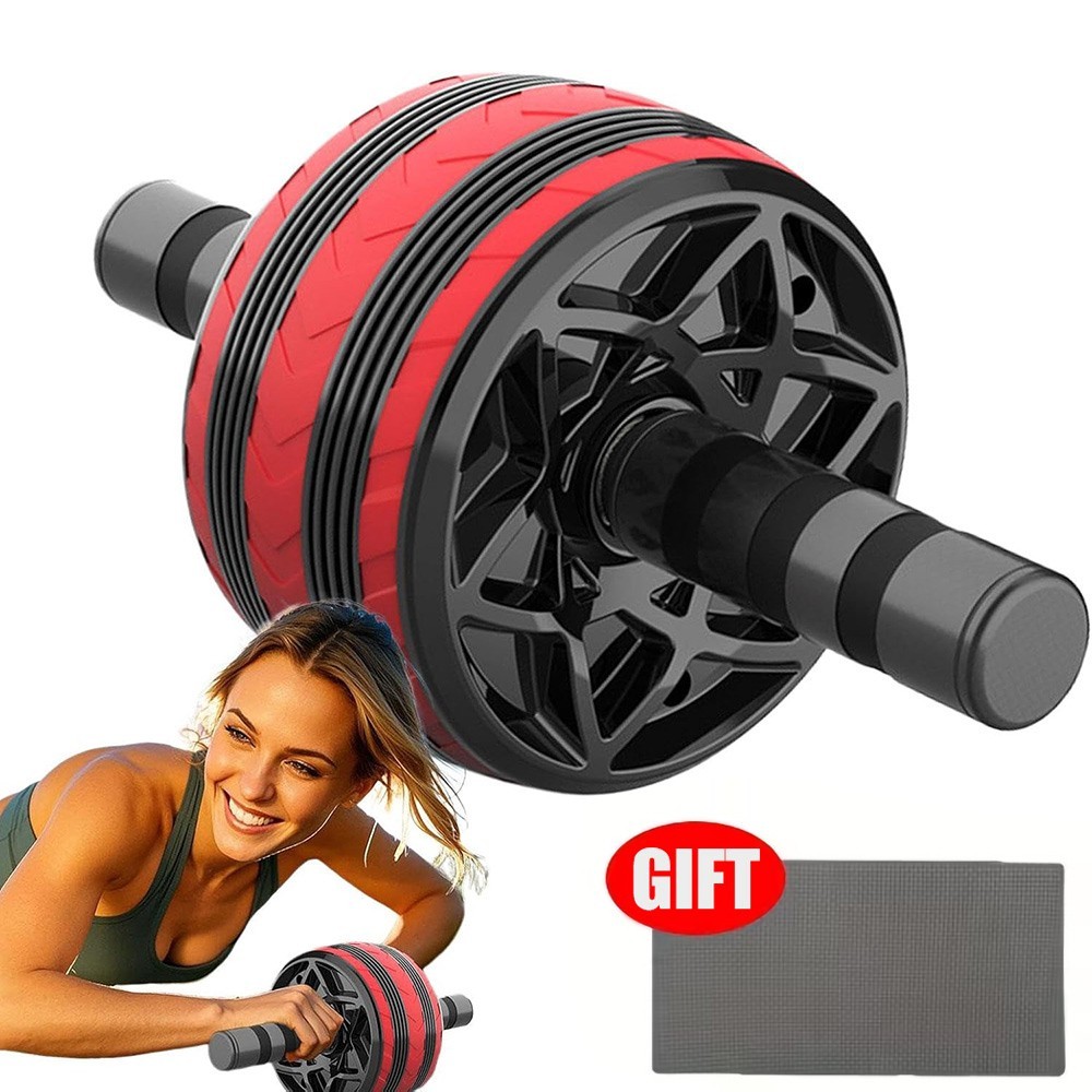 Ab Roller Wheel for Abs & Core Workout w/ Knee Pad Home Gym Abdominal Roller