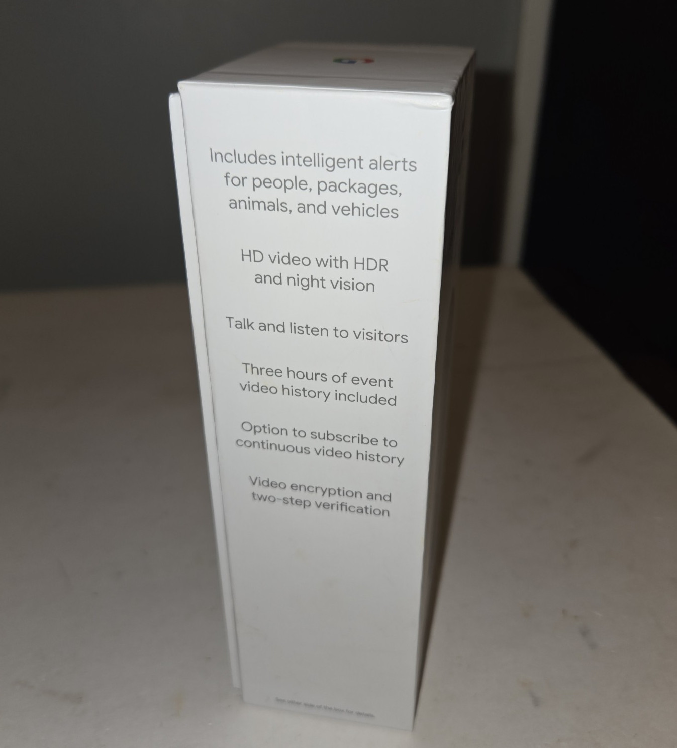 Google Nest Doorbell (2nd Generation) Wired Ash GA03696-US - Open Box Complete