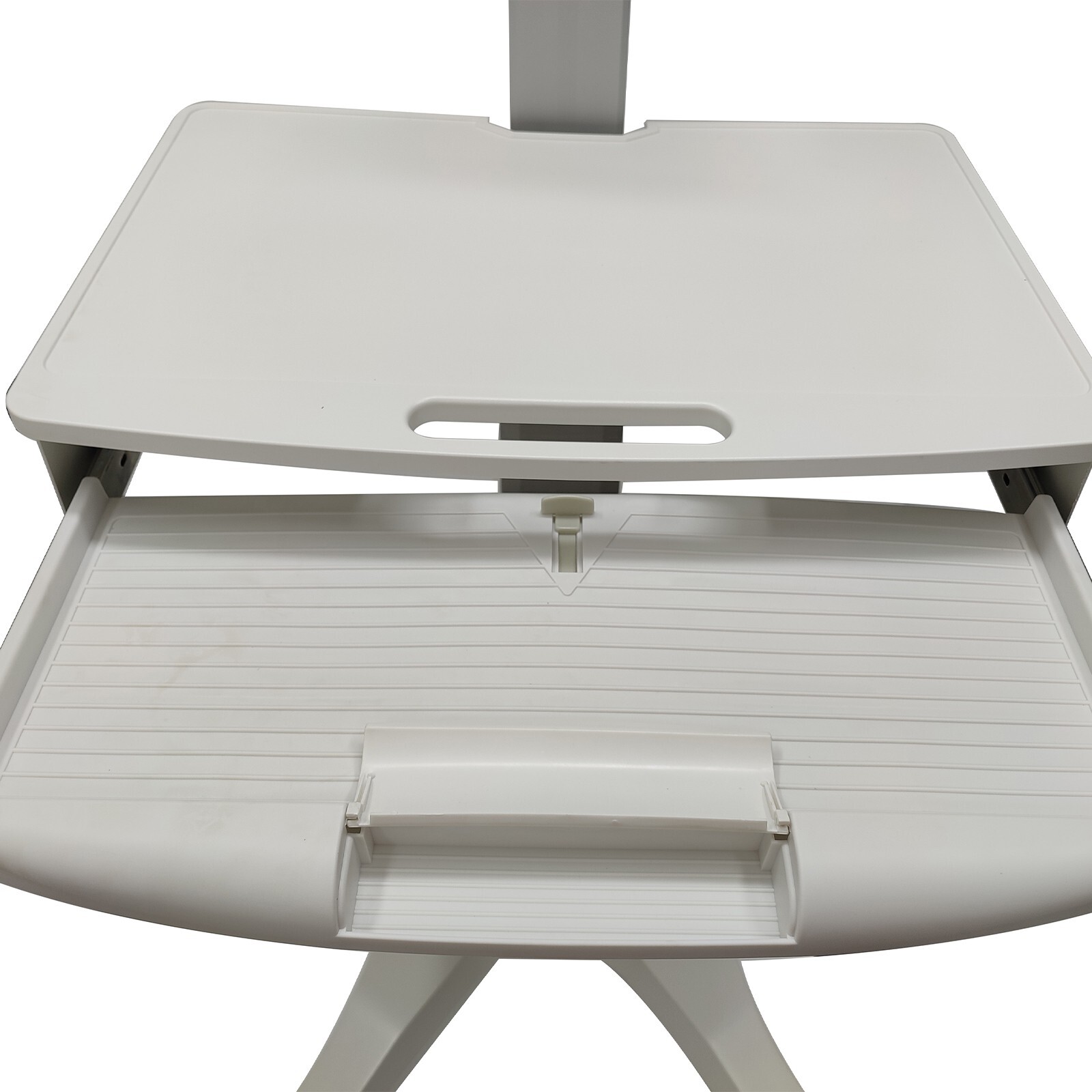 Floor Stand Movable Workbench Computer Cart Mobile Workstation Monitors Support