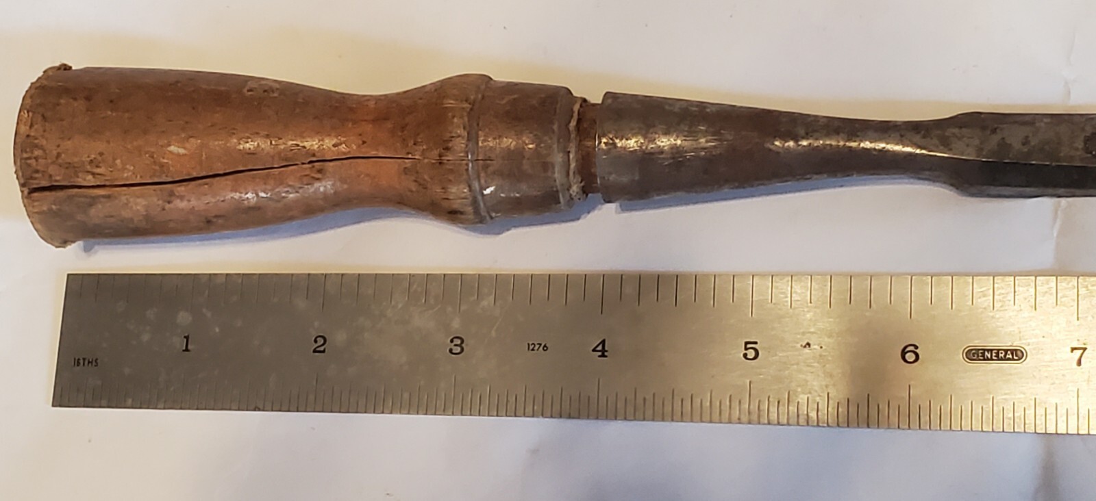 Vintage STANLEY 1/2" Bevel Edge Socket Wood Chisel - USA