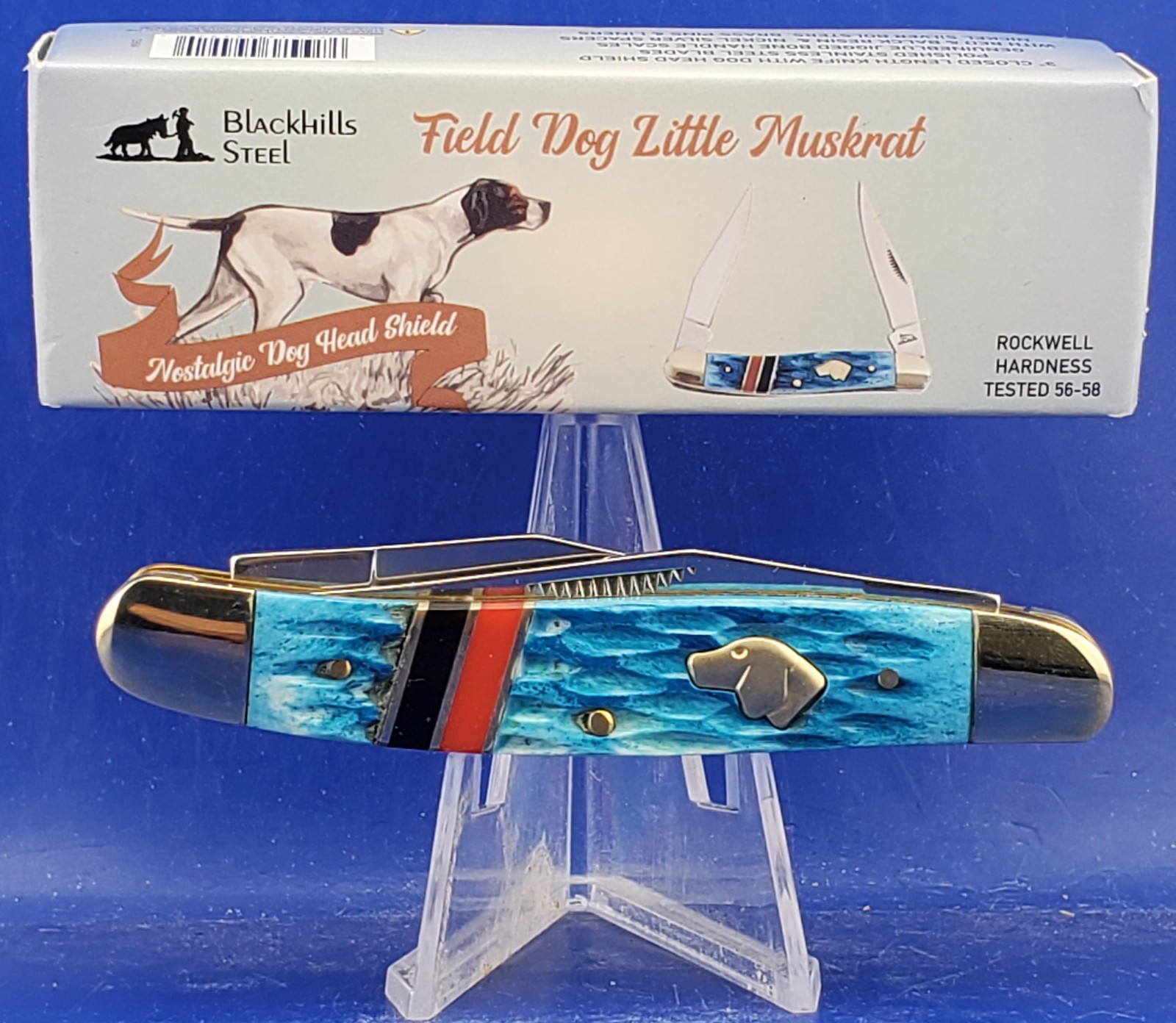 BLACKHILLS STEEL FIELD DOG LITTLE MUSKRAT BKH-161BL/RD