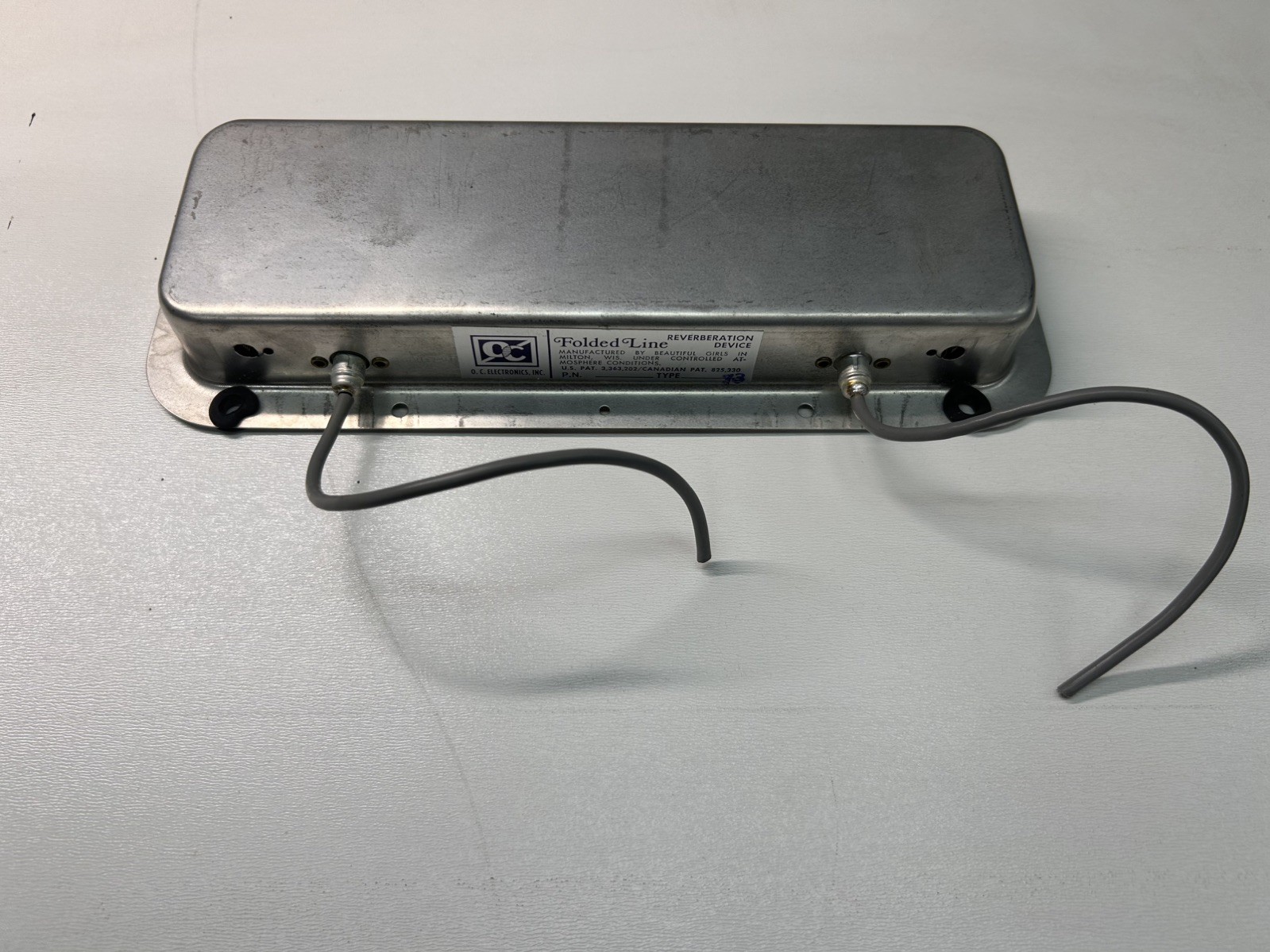 OC electronics Folded Line Reverb Tank - Reverberation Device - Peavey