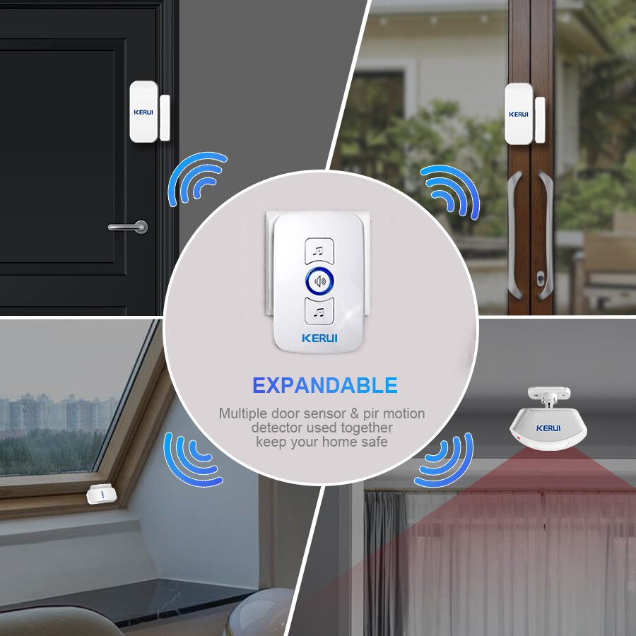 Wireless Door sensor Alarm Home Security Welcome Entry Gate Motion Detector