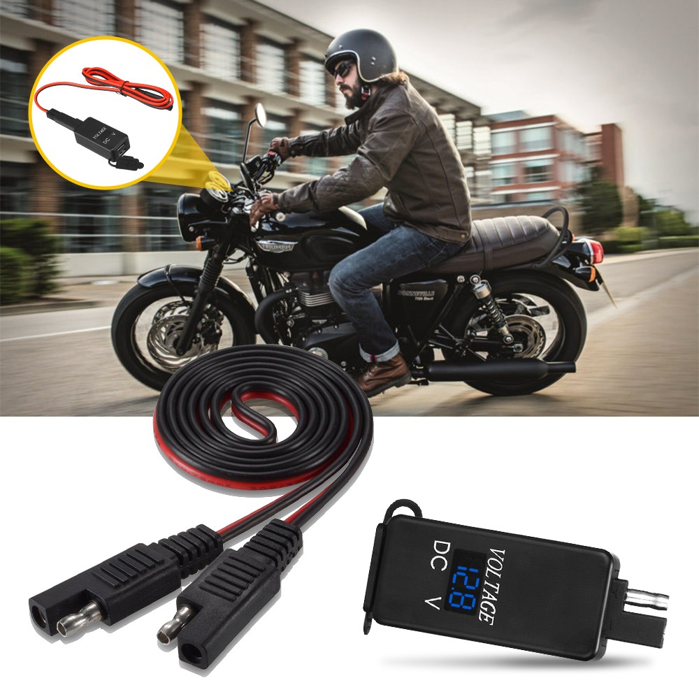 QC 3.0 Motorcycle Dual USB Phone GPS Super Fast Charger Adapter LED Waterproof