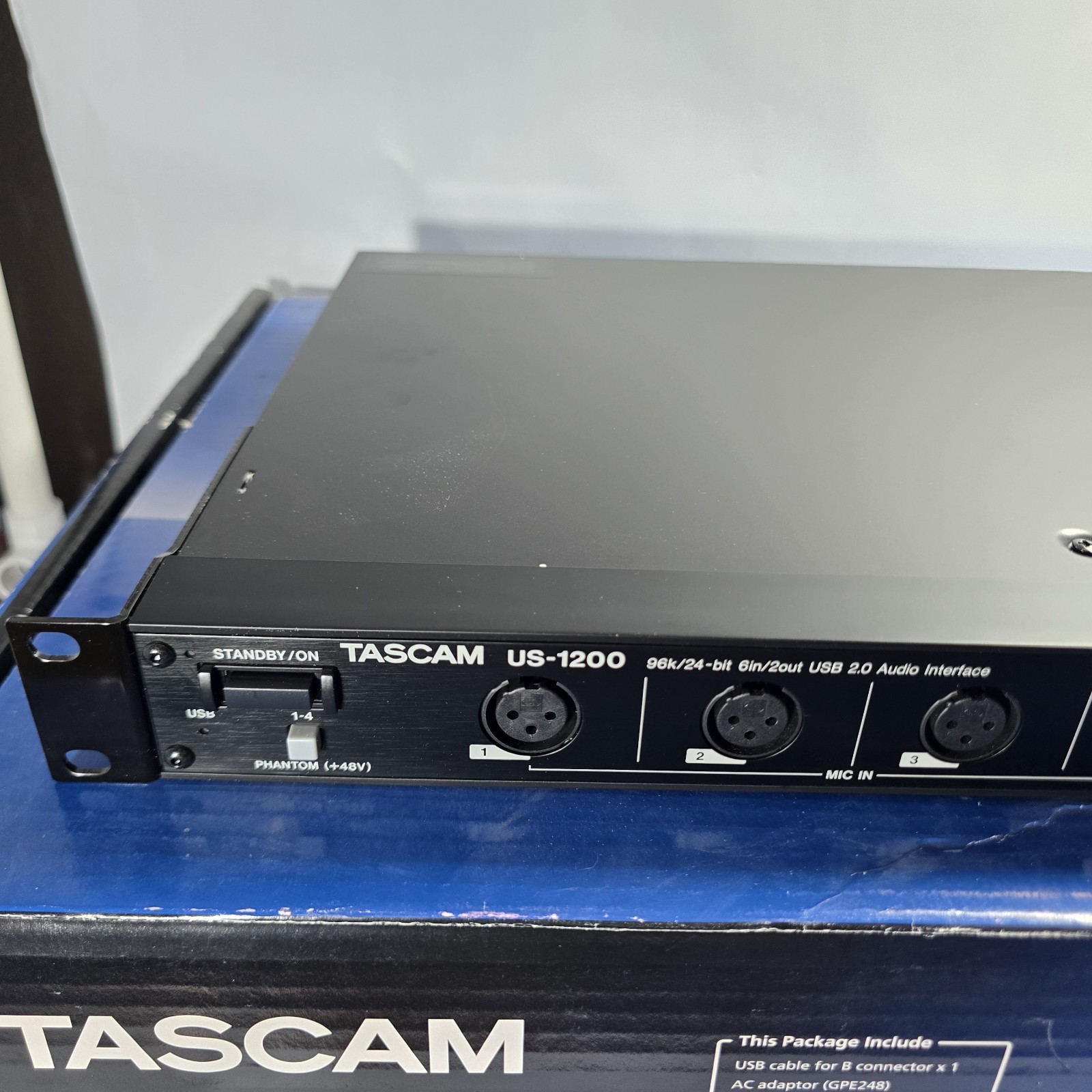 Tascam US-1200 USB 2.0 Audio Interface 6in 2out 96k/24bit Rackmount