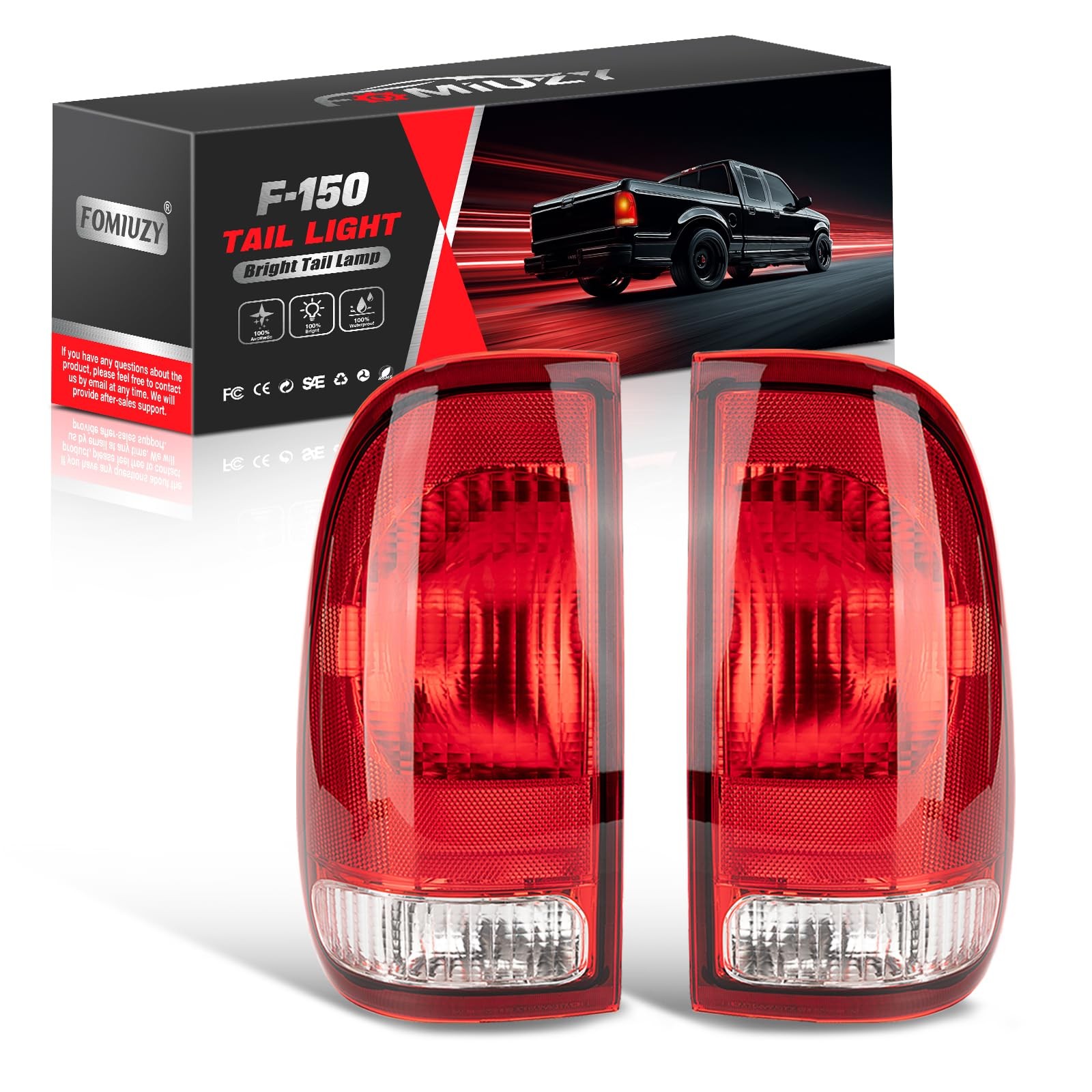 Tail Light Covers for Ford F150 F250 F350 F450 19972007  Rear Driver &