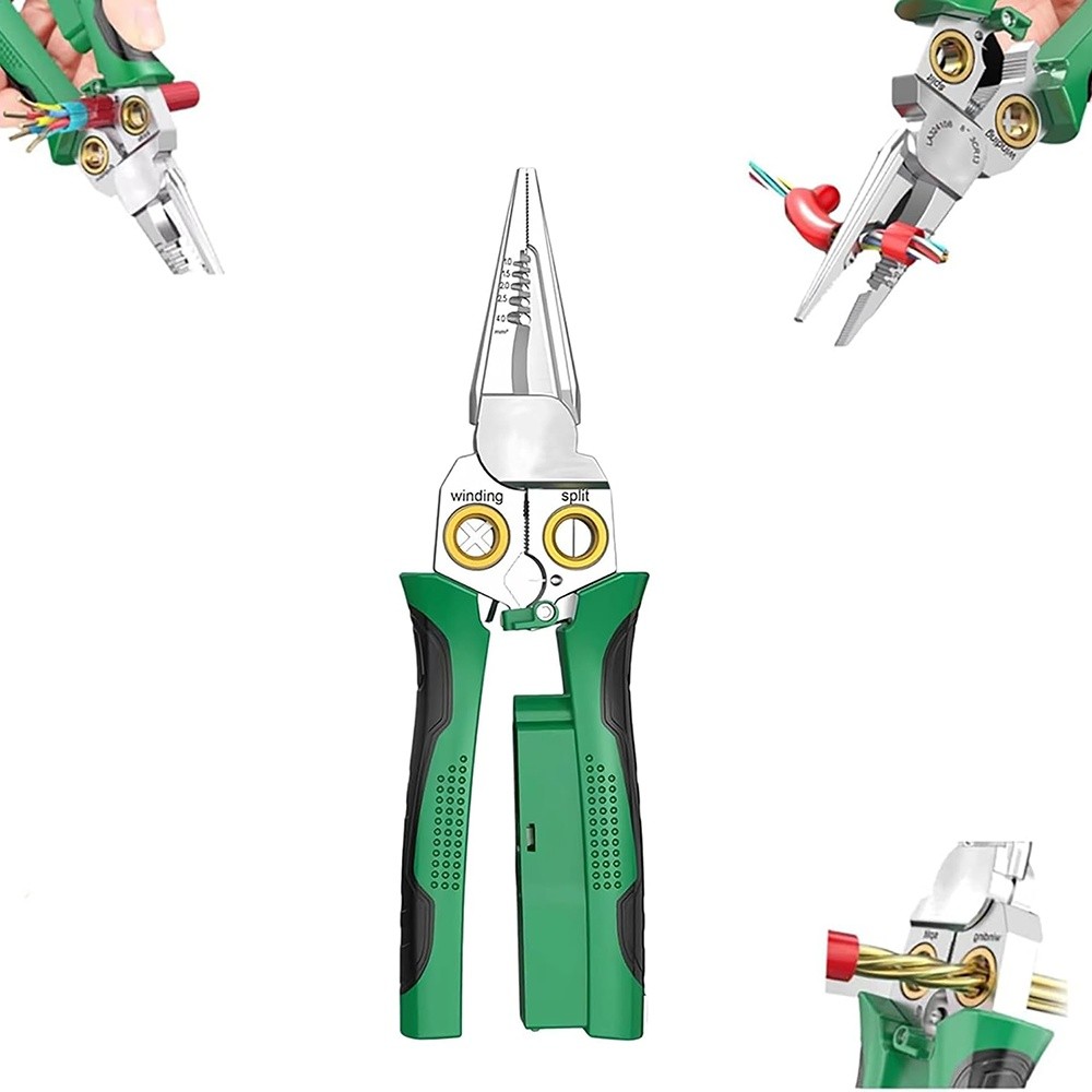 8 In 1 Wire Stripper Twisting for Cutting and Pulling Wires, Cable Scissors