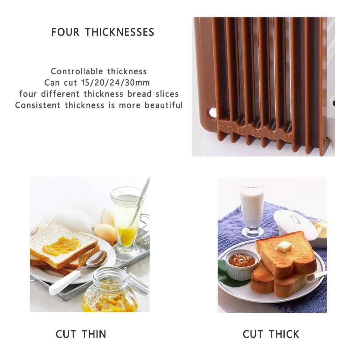 , Foldable Compact Bread Slicing Guide - Bake Slicer Cutter for Homemade Bread,