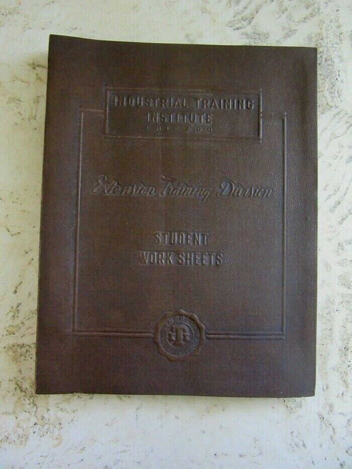 1941 Industrial Training Institute Student Worksheets. Electricity