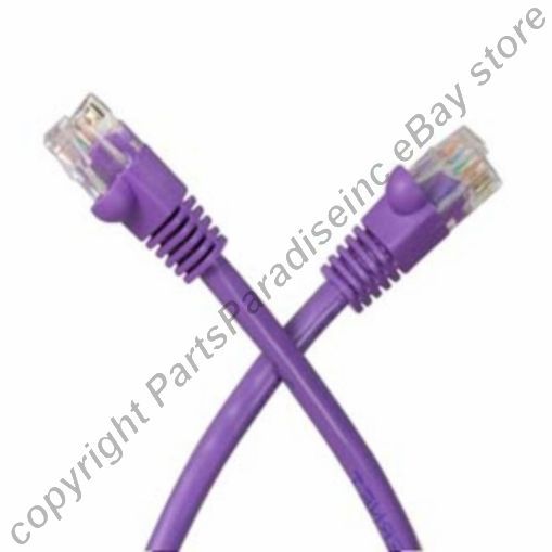 Lot40pk ALL COPPER 10ft RJ45 Cat5e Ethernet/Networ​k UTP Cable/Cord/Wire​{PURPLE