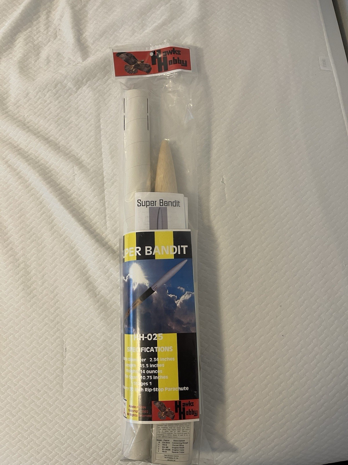 Hawks Hobby Super Bandit Rocket Kit - Rare OOP Sealed