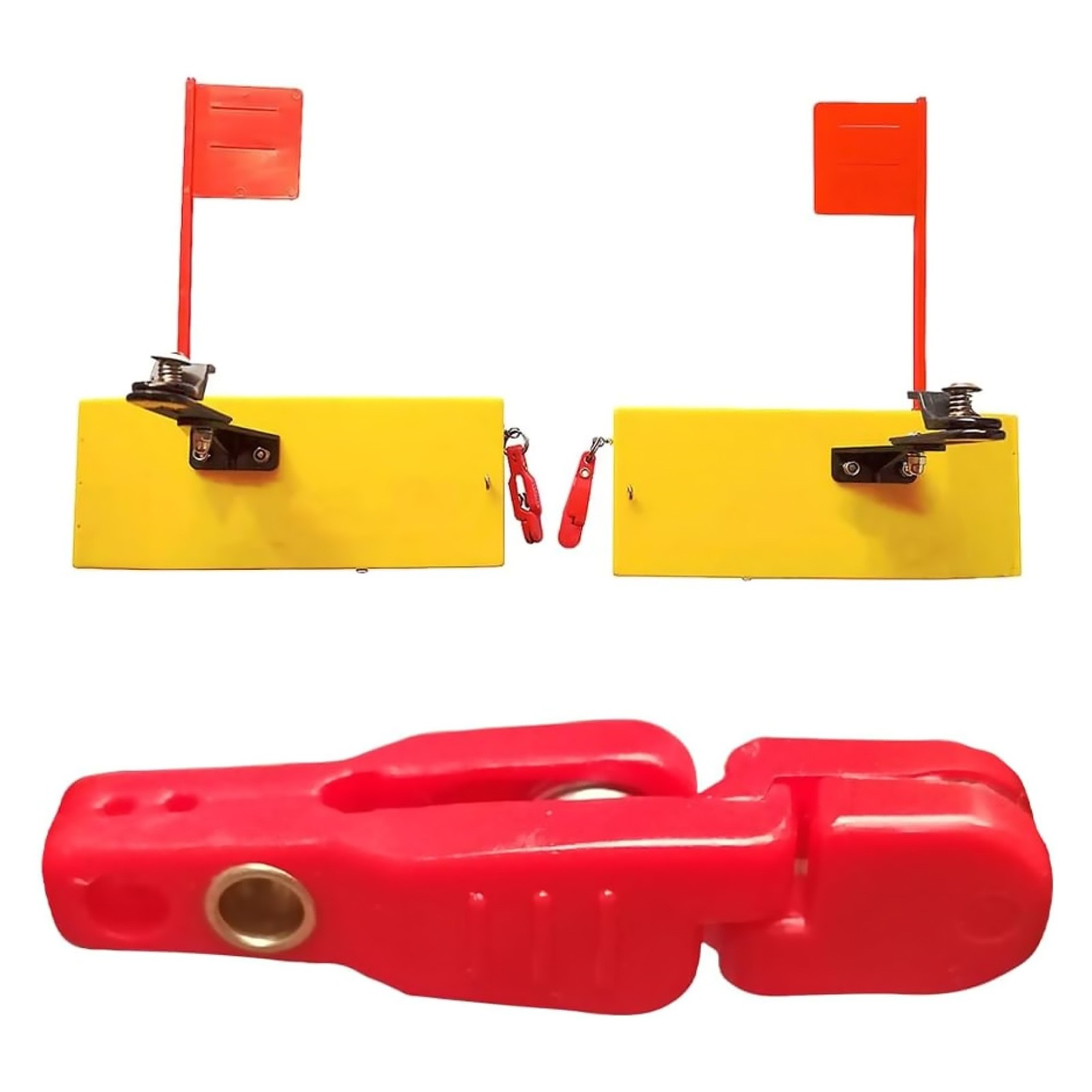 10* Red Quick-Release Clips With Strong Gripping Force For Fishing Line New