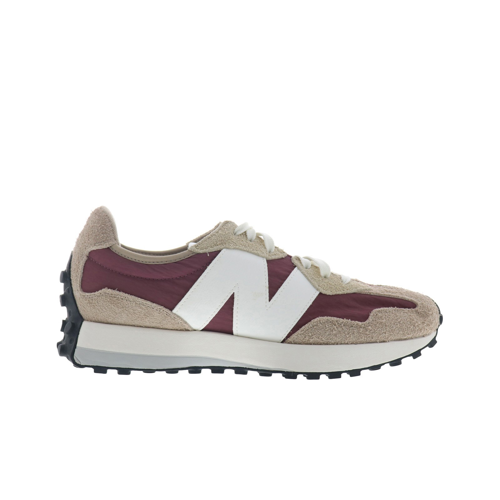 New Balance 327 MS327CP Mens Beige Leather Lace Up Lifestyle Sneakers Shoes
