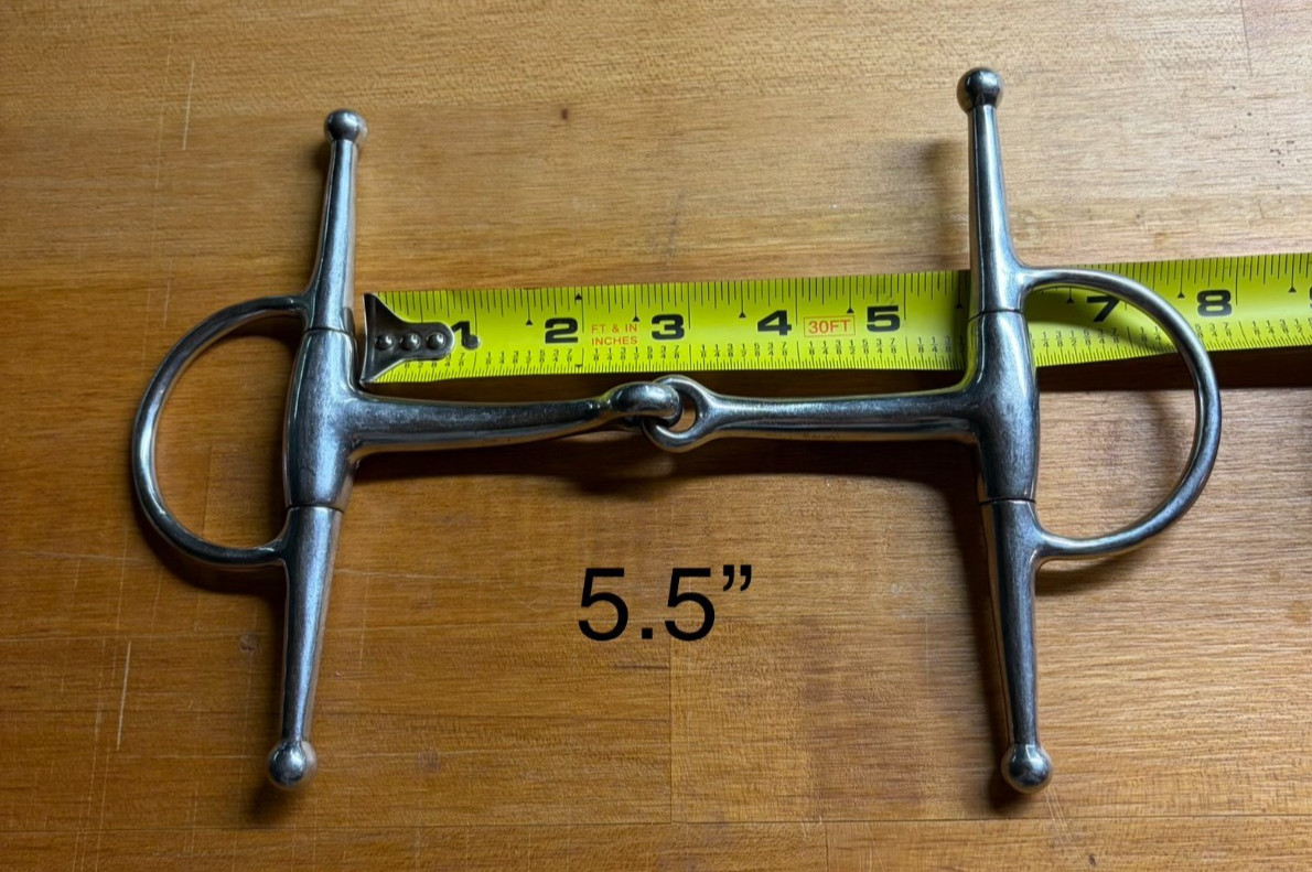 5.5" Full Cheek Single Jointed Snaffle Bit