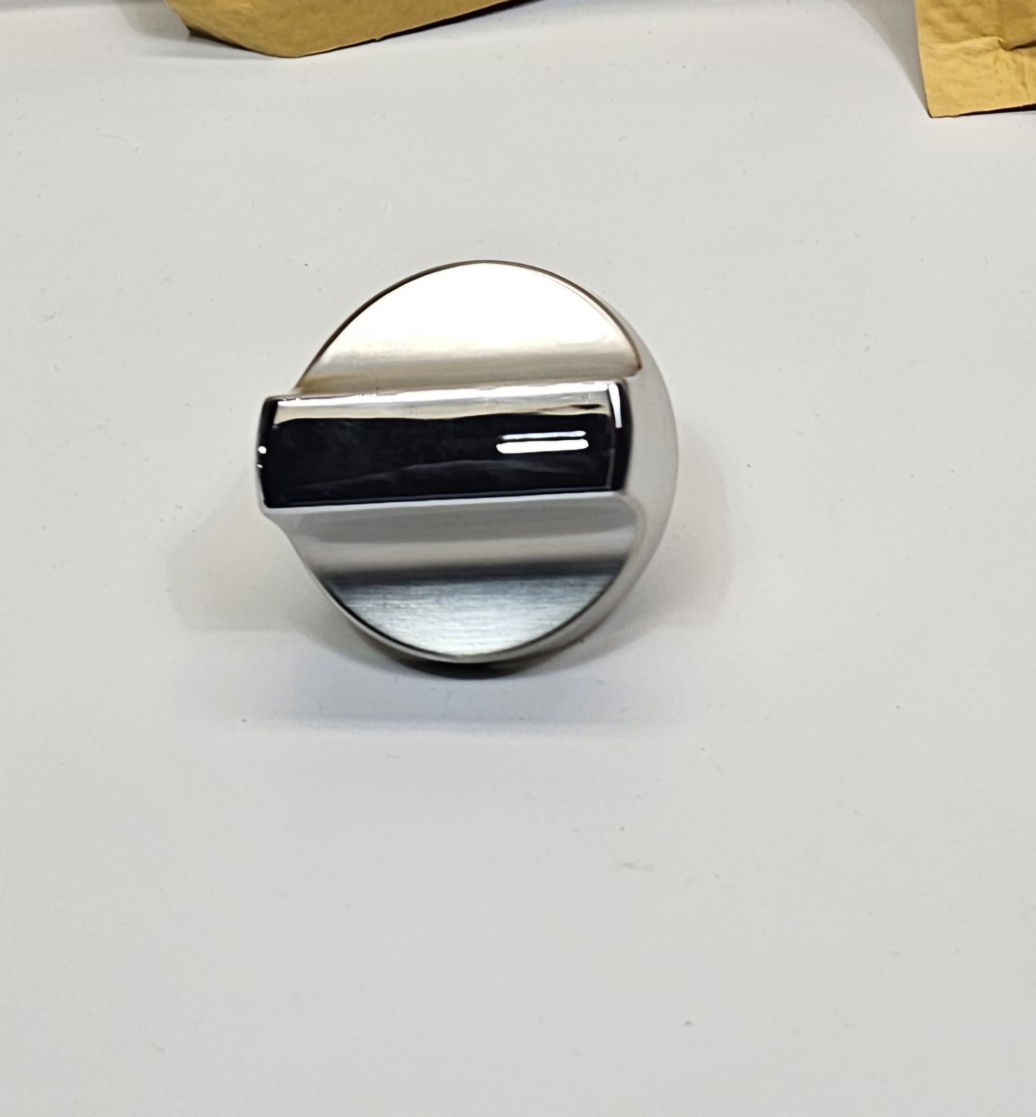 1 OEM Whirlpool Oven Control Knob Metal chrome. W11517334 (W11122869, W10850033)