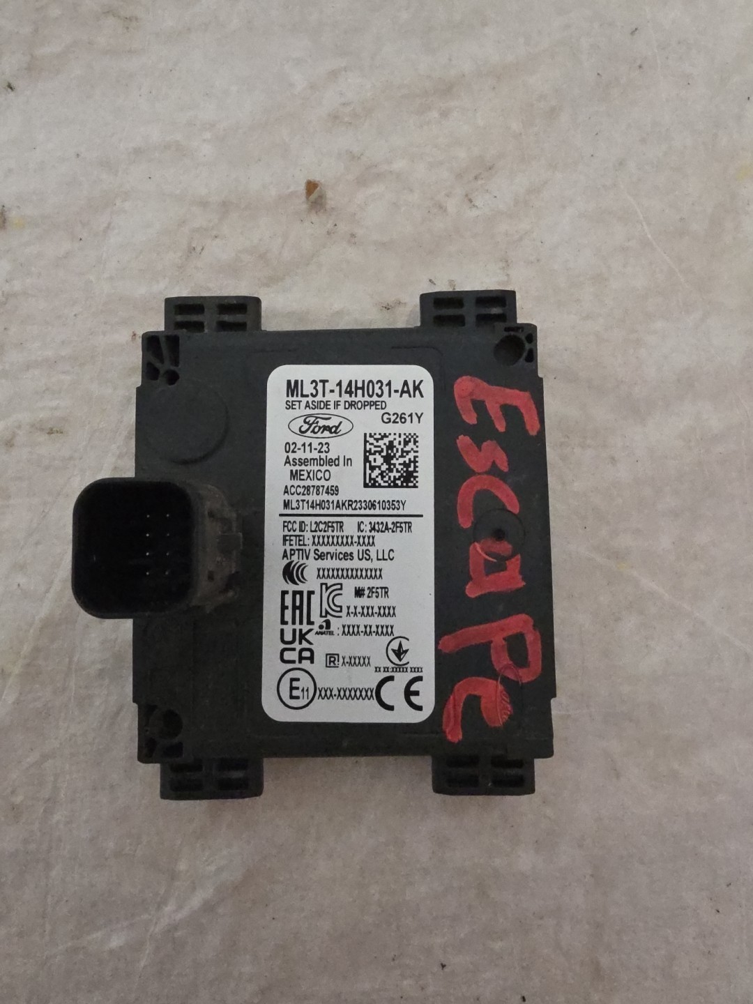 2022-2025 Ford Escap Rear Radar Sensor