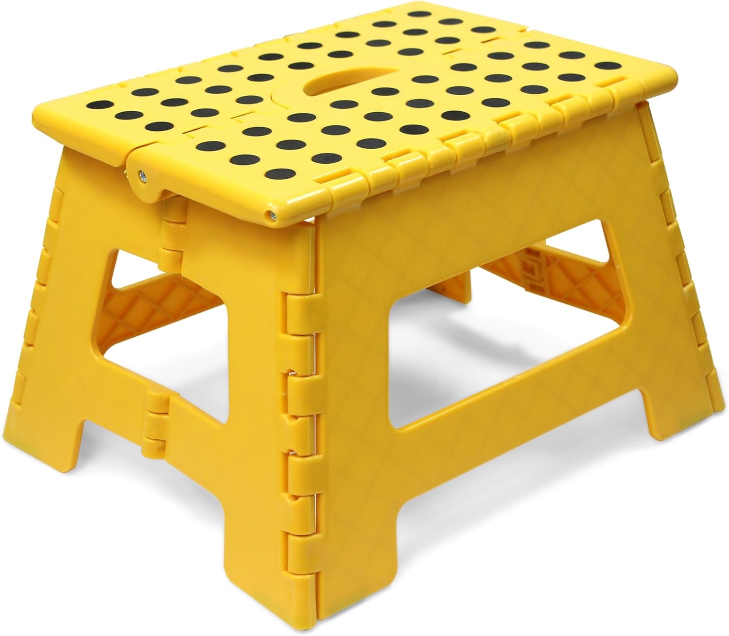 50969 Folding Step Stool 9" Height 330 lbs Capacity 16 Steel Rods Enhanced