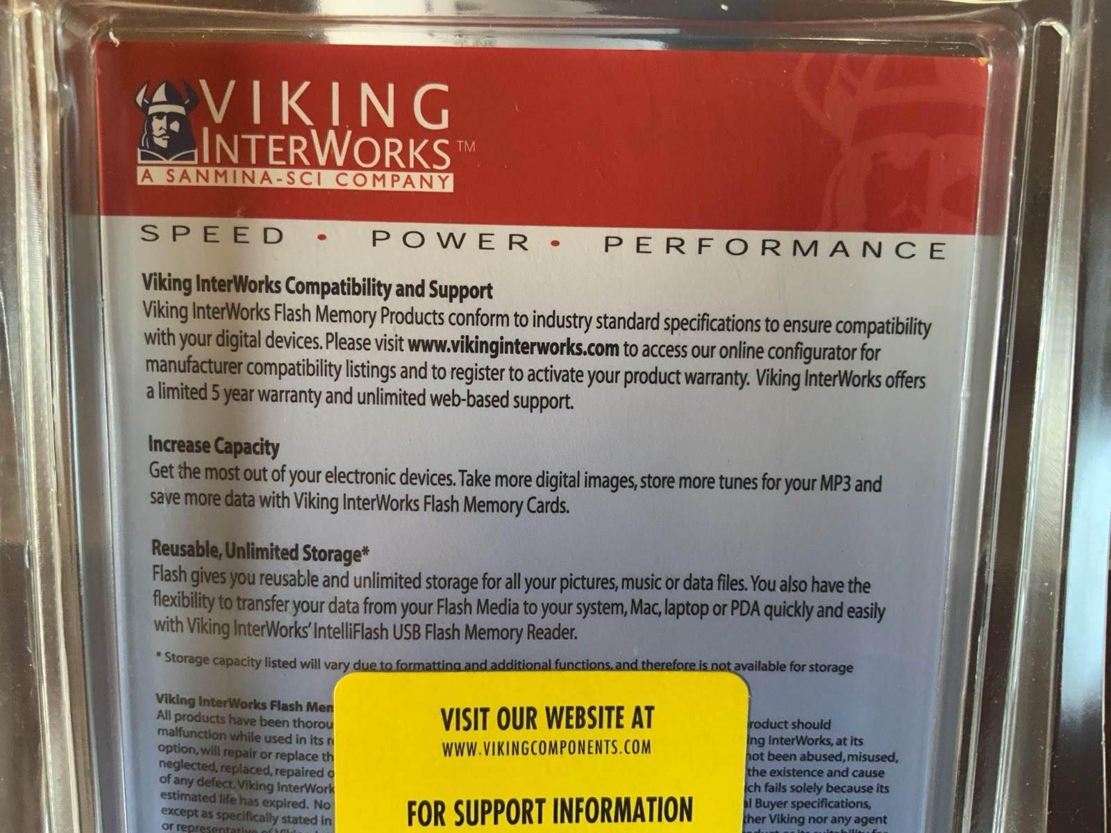 Viking Interworks COMPACT FLASH 32 MB Memory Card Sealed Package