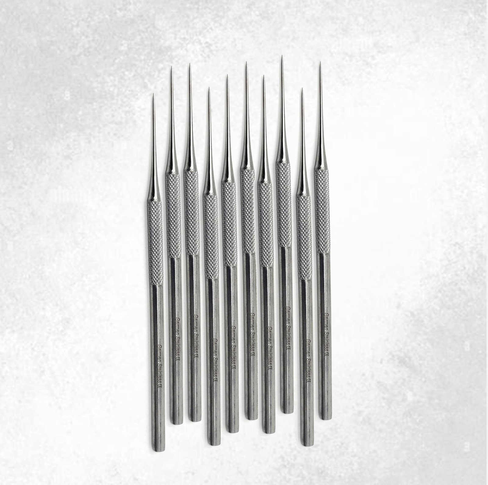 10 Pcs Dissecting Dissection Metal Teasing Needles Straight Pointed Tip Set