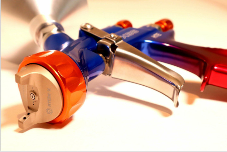 Atom X88 Inifity LVLP-MP Car Paint Spray Gun – 1.3 & 1.4mm Tip Set – Solvent USA