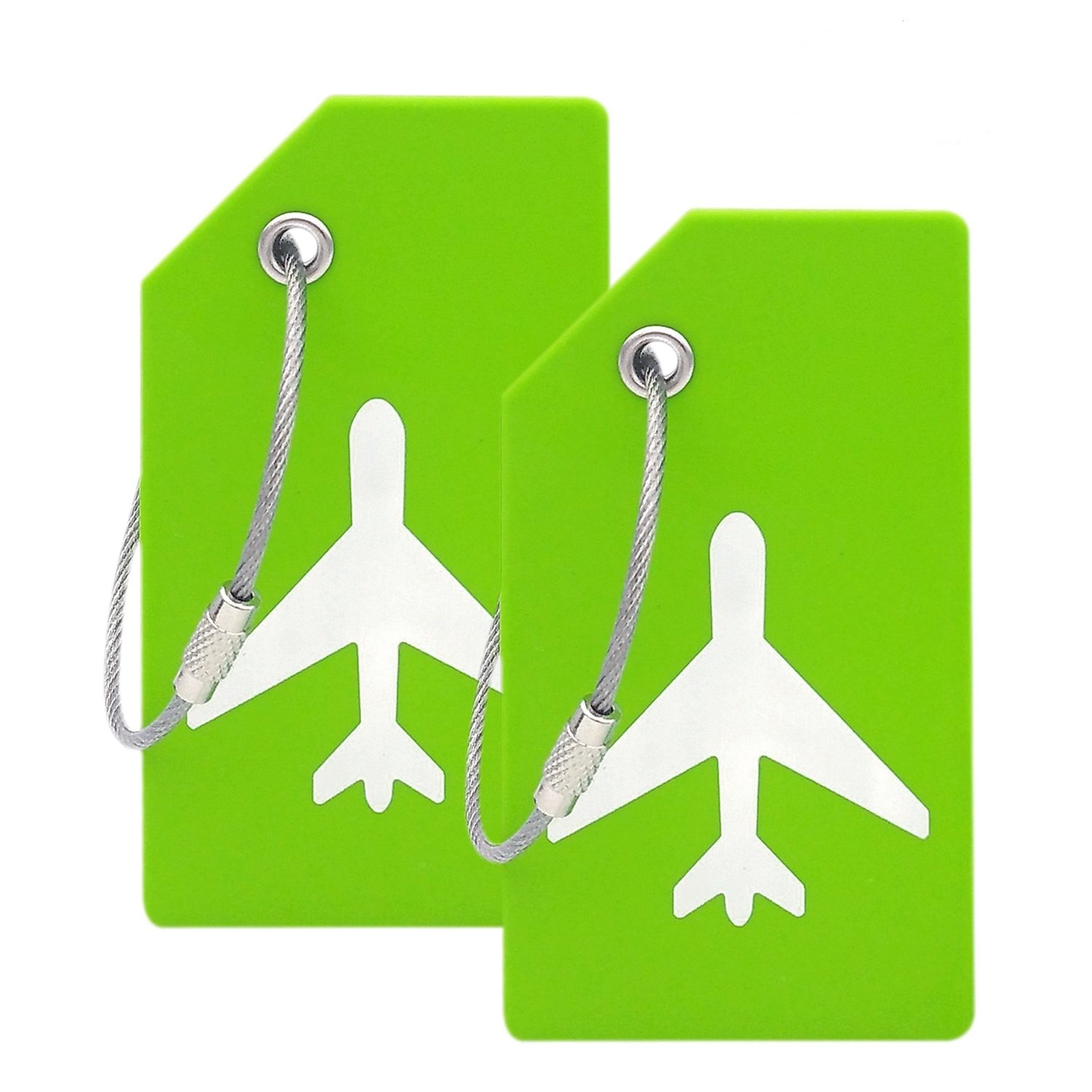 Silicone Luggage Tag with Name ID Card Perfect to Quickly One_Size, Green