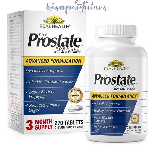 Real Health The Prostate Formula with Saw Palmetto 270 Tablets NIB