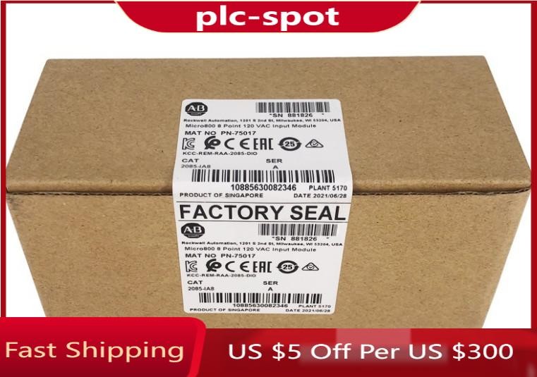 New Factory Sealed Allen-Bradley 2085-IA8 Micro800 8 Point 120 VAC Input Module
