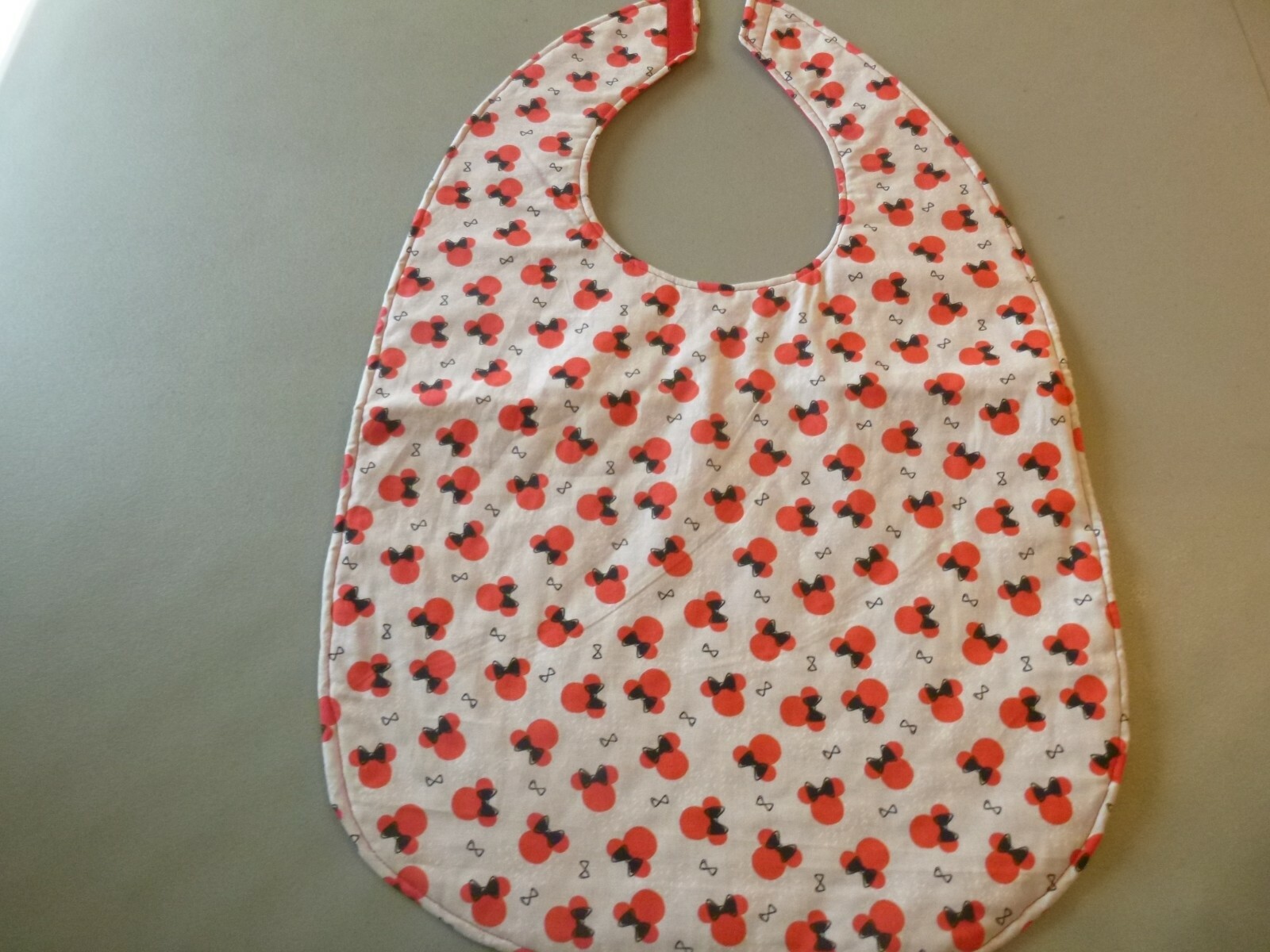 Adult Bib/Clothing Protector double thickness with Quilted Diamond Backing