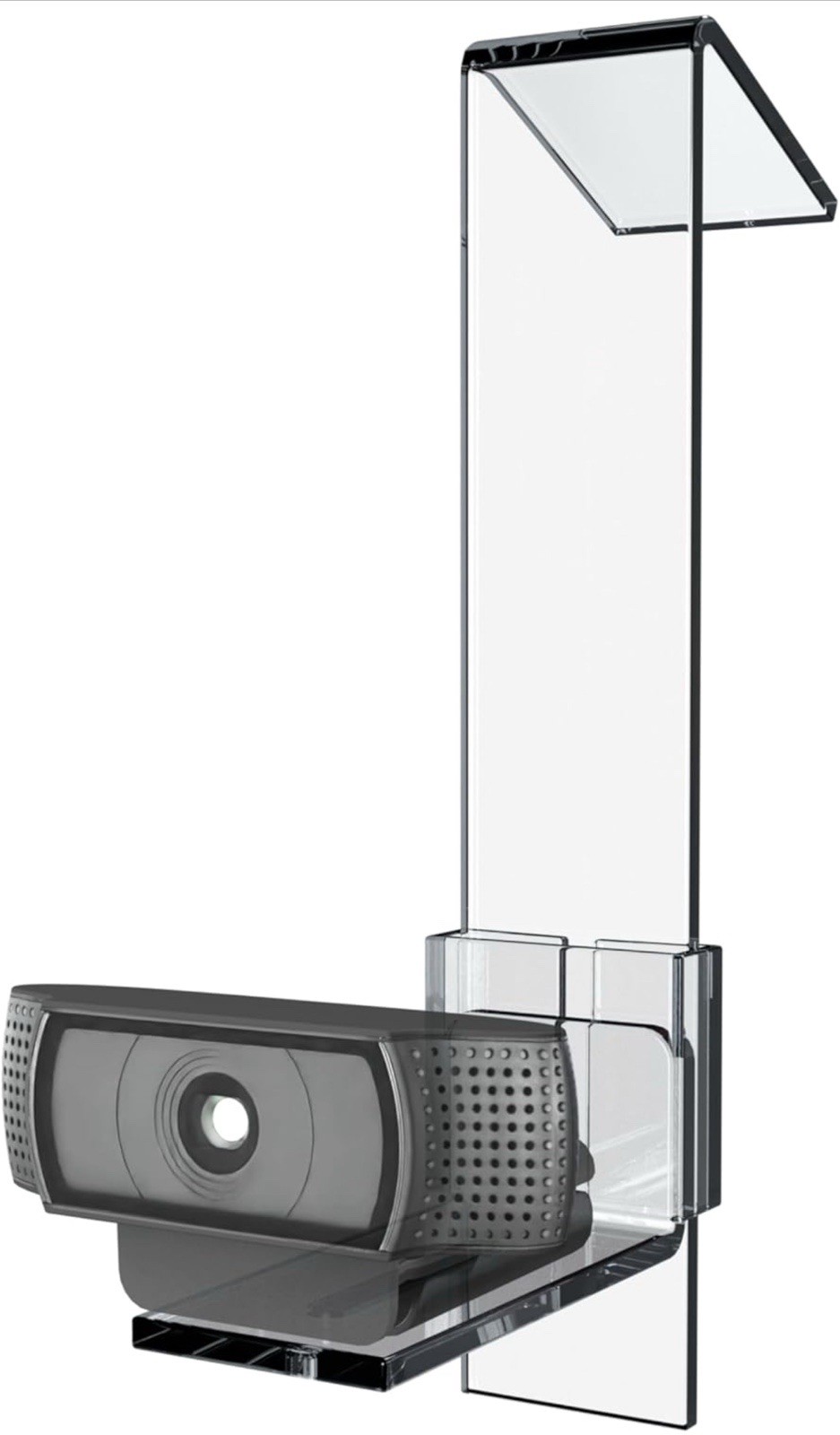 PlexiCam Pro V2 | Center Screen/Middle Screen Webcam Mount | Position Any Webcam