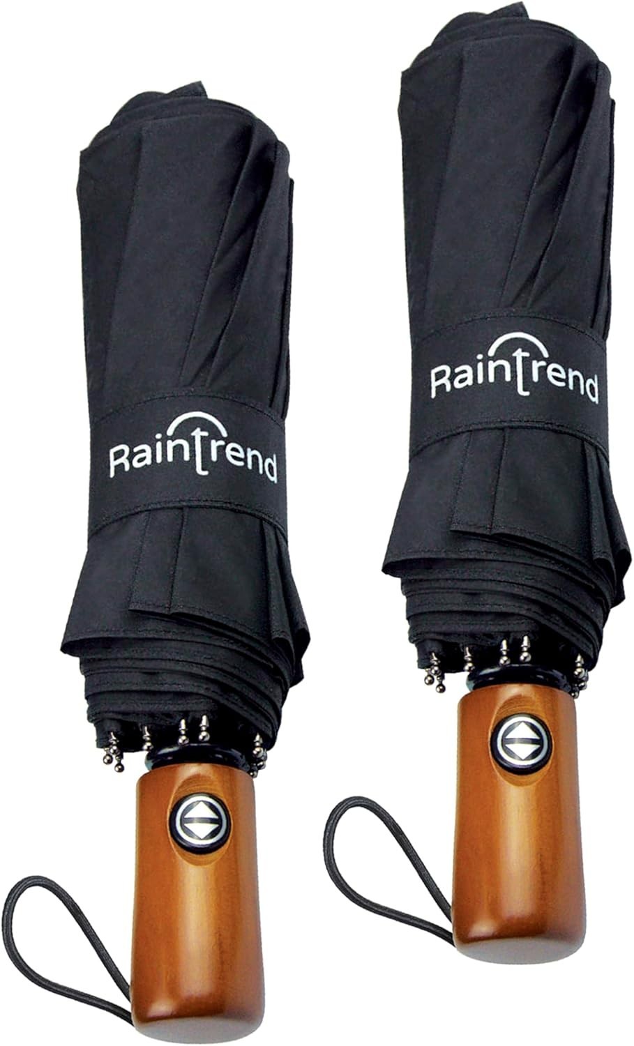 Compact Yet Spacious 2 Pack Windproof Umbrellas - Ideal for Travel Enthusiasts