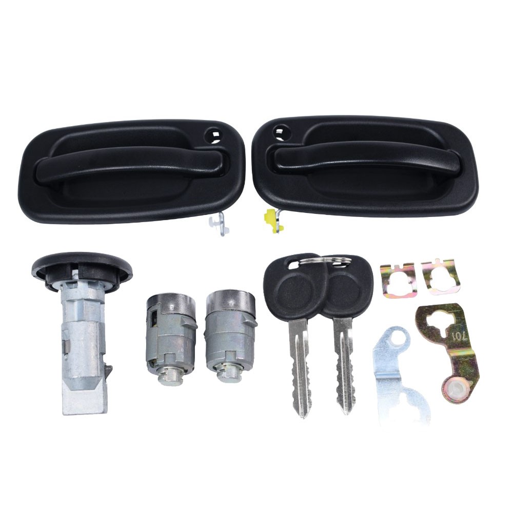 Exterior Door Handle & Lock CYLINDER For 2001-2006 GM CHEVY SILVERADO TAHOE