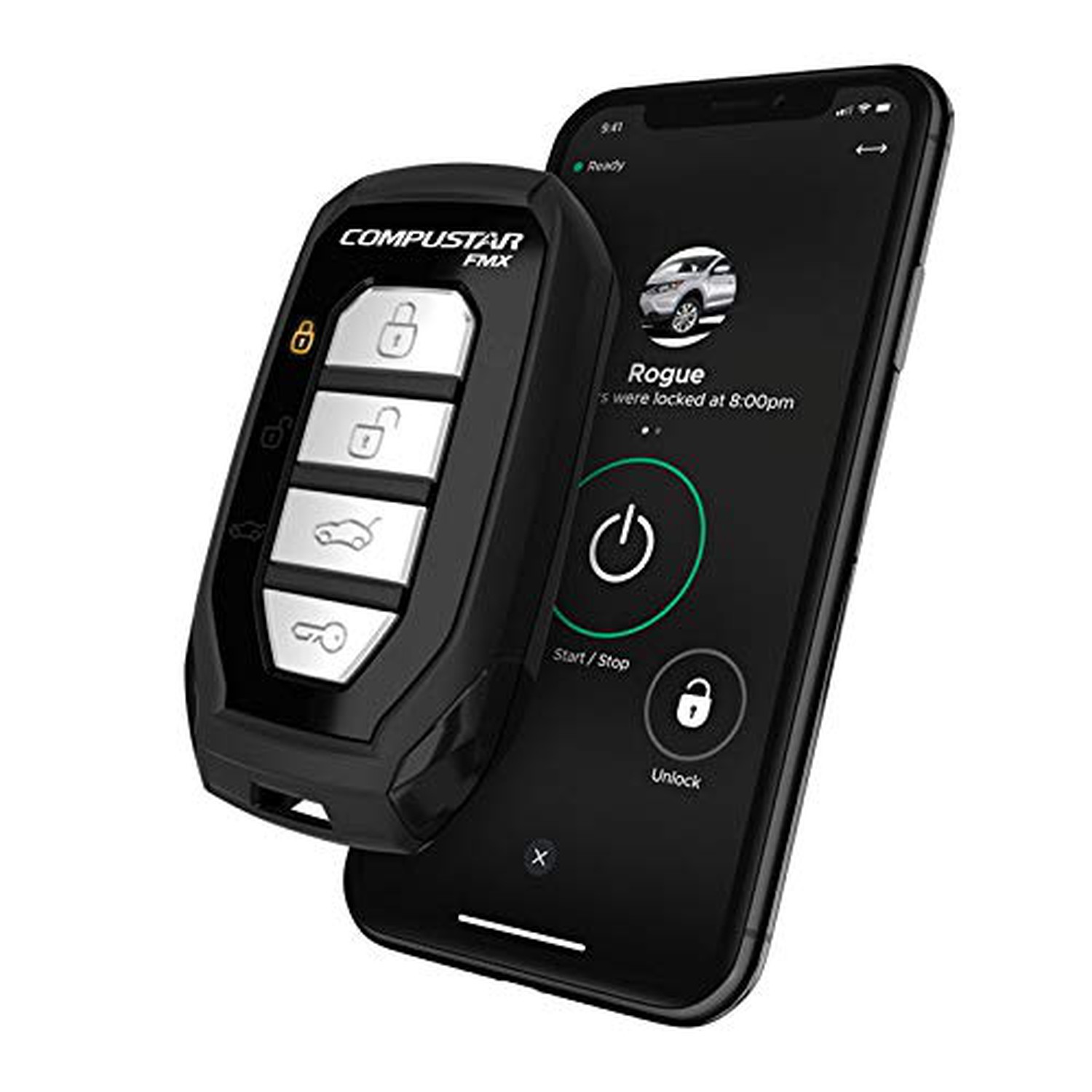 Compustar CSX4900-S 2-Way Remote Start System – 4-Button Remotes, 3000 ft Range