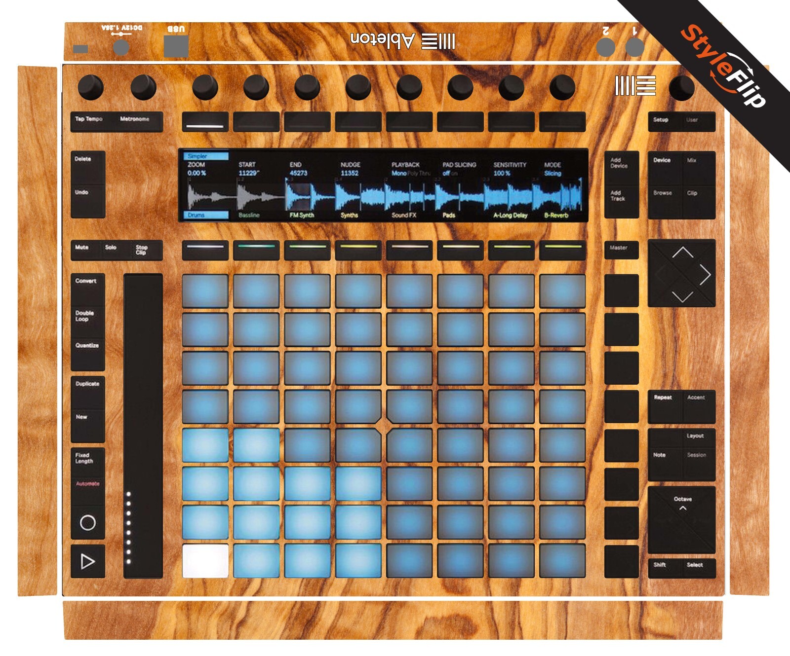 Ableton Push 2 Skin | Wood 6 | Protective Decal | StyleFlip Skins