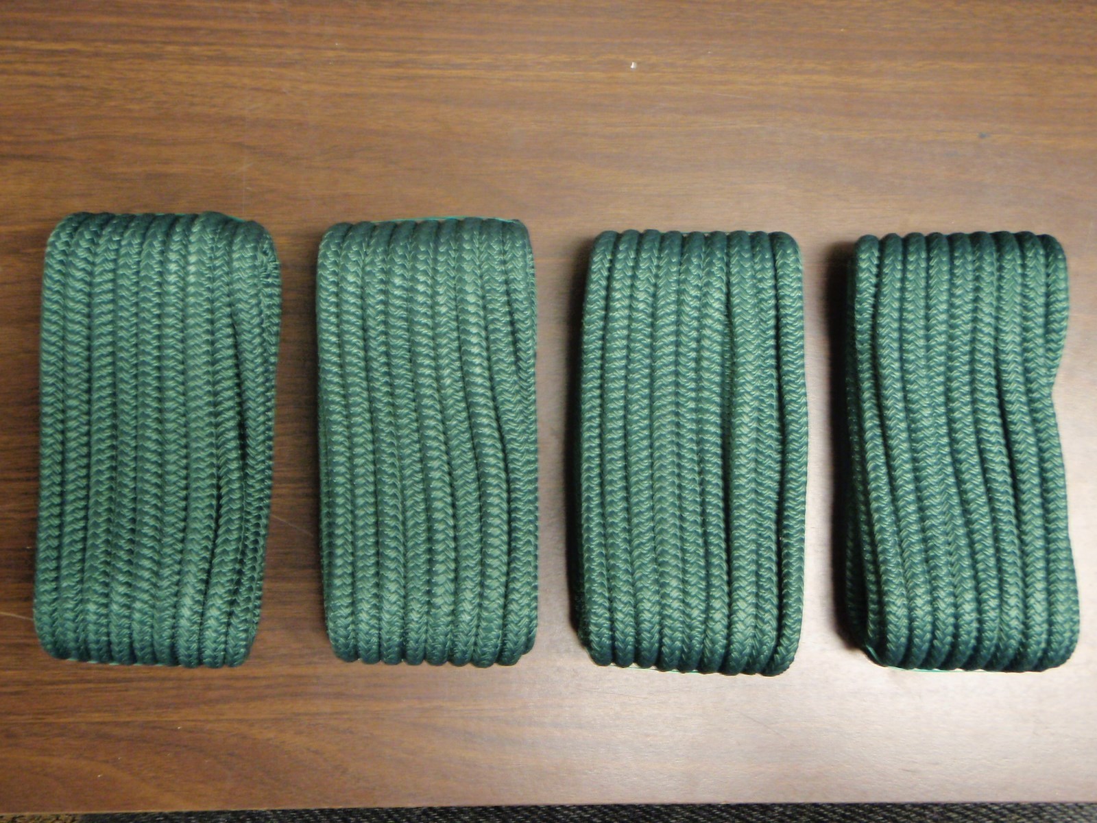 DOUBLE BRAID DOCK LINE  5/8" X 30FT FOREST GREEN 46981  4 PAC 15" EYE SPLICE
