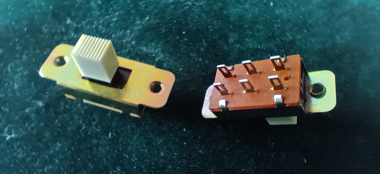 N.O.S  - Hofner Slide Switches- VINTAGE CREAM, #H909/7