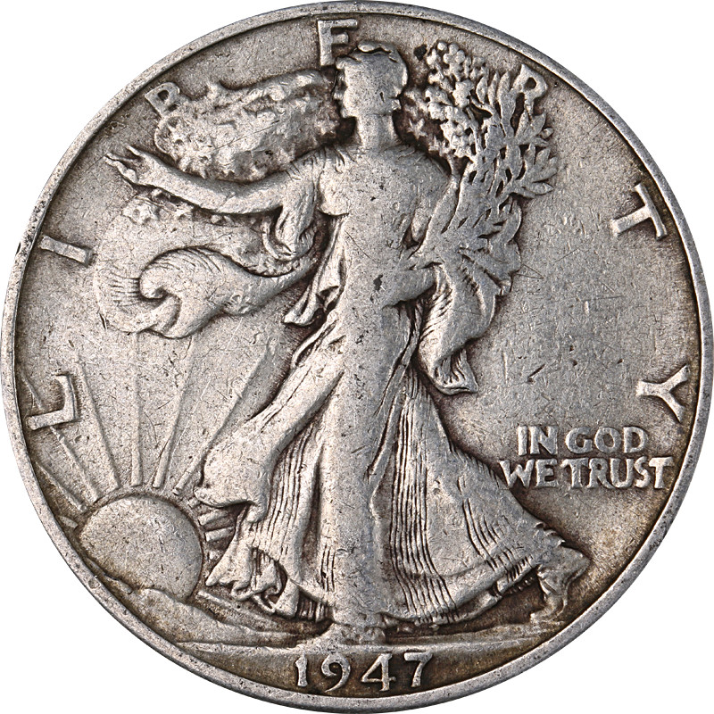 1947-D Walking Liberty Half Dollar Nice Circ - Great Set Builder - STOCK