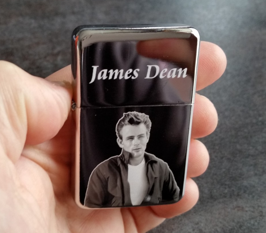 James Dean Tribute Engraved Lighter With Gift Box FREE ENGRAVING