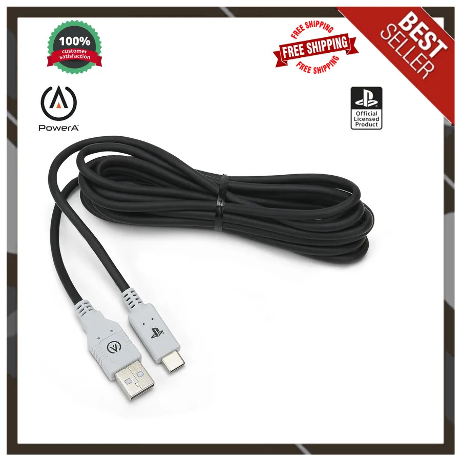 PowerA USB Charging Cable for PlayStation 4 PS4 Controller