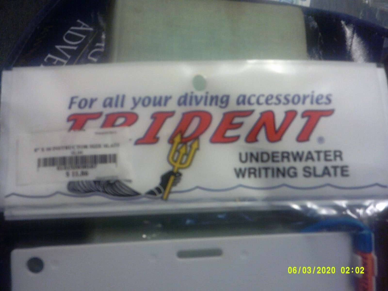 Trident Instructor Size Underwater Writing Dive Slates 8" x 10"  New in Package