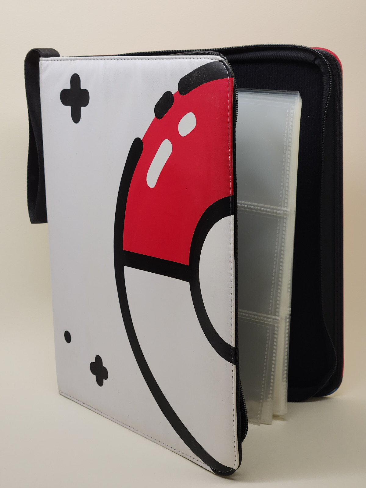 Pokemon Pokeball Trading Card Folder/Binder + 30 Pages - Holds 270 Cards!