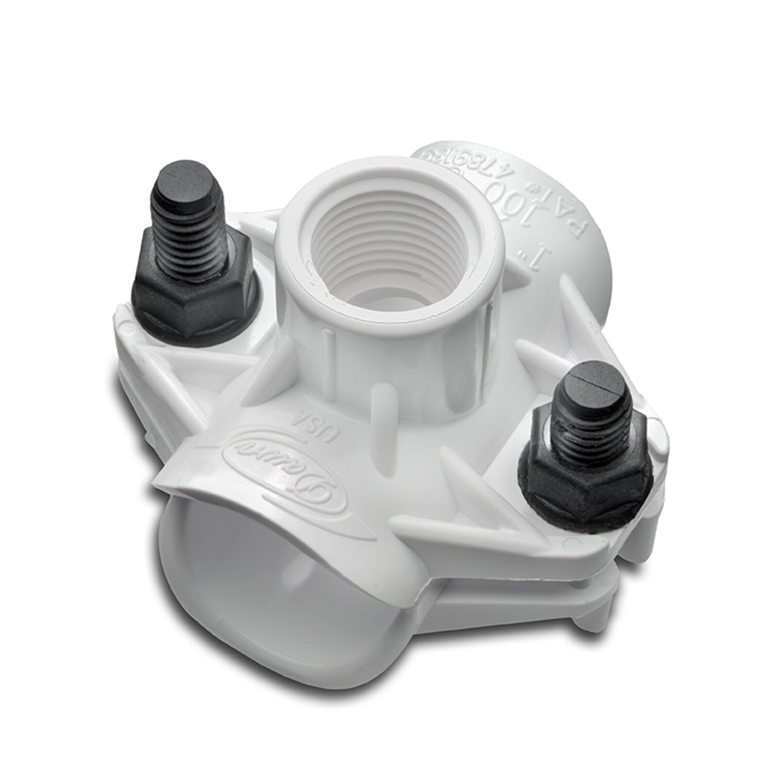 Dawn Industries 100C, 1" Poly Saddle x 1/2Àù FPT, KwikSeal Plastic Saddles (1pc)